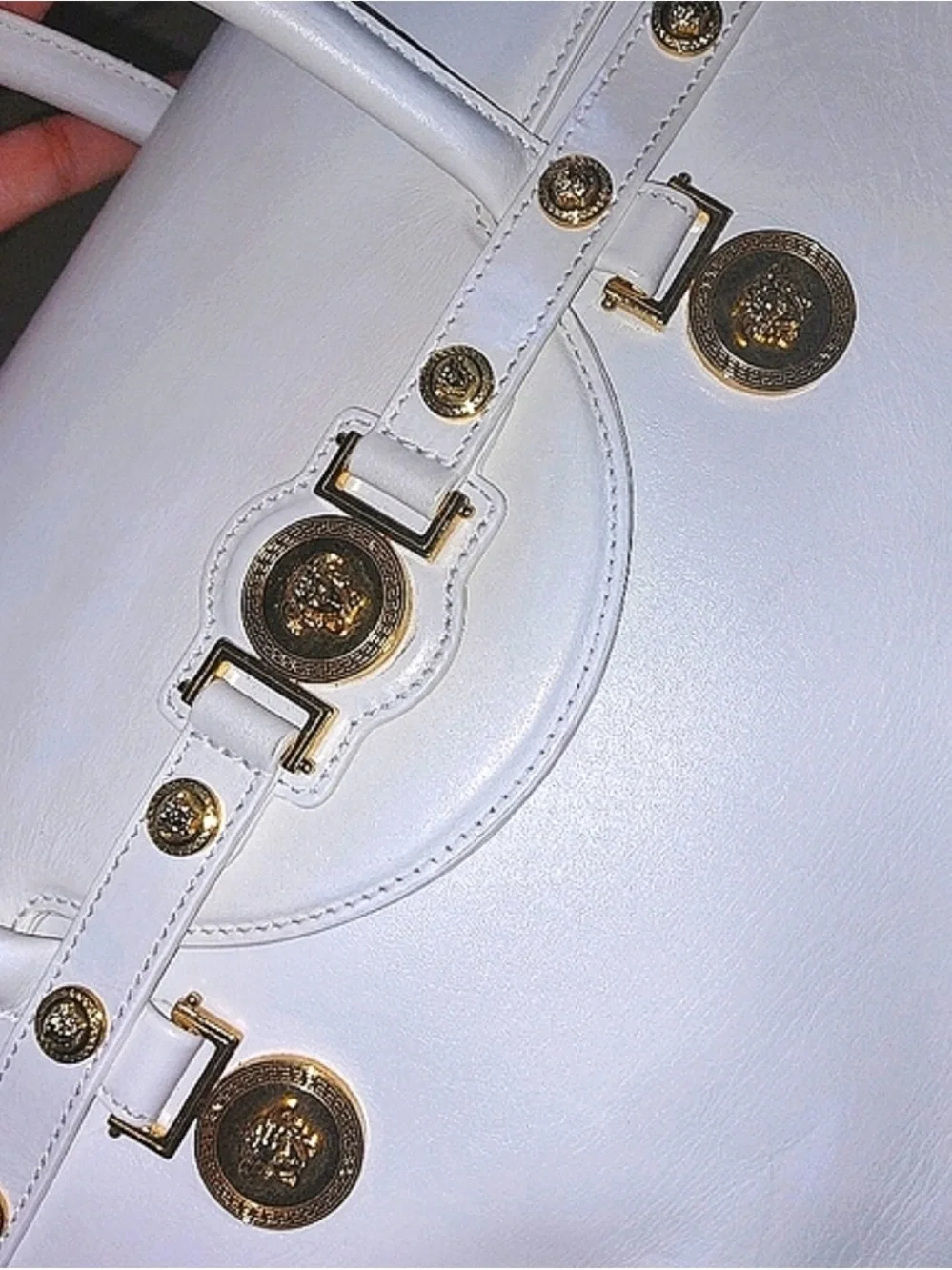 STUNNING💎Versace 💎MEDUSA LOGO SATCHEL CROSSBODY DESIGNER BAG